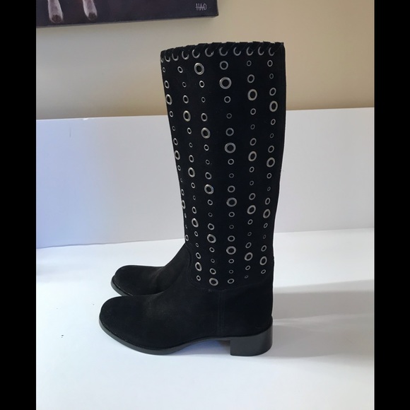 Prada new black suede boots - Picture 1 of 6